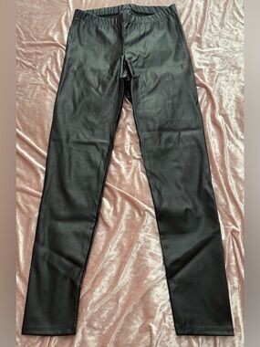 Hot Topic Black Faux Leather Leggings